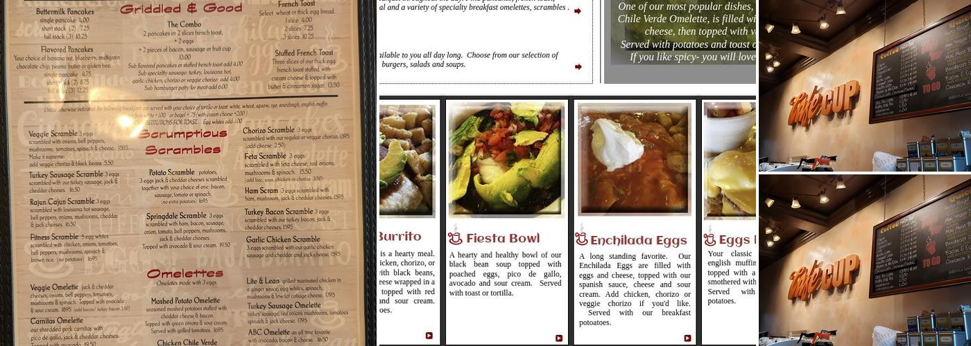 Cafe Cup Menu