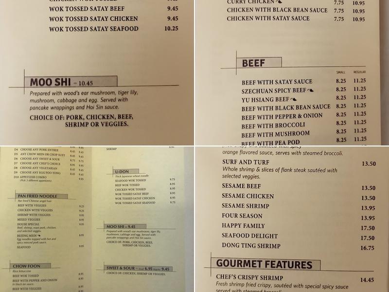 Long's Kitchen Menu