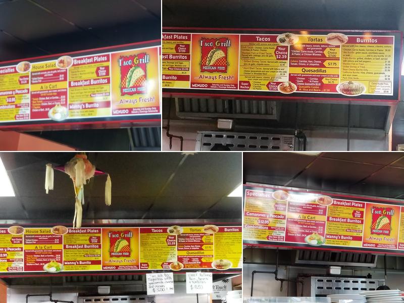 Taco Grill Menu