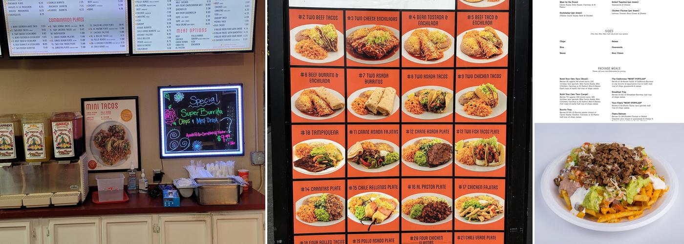 Sabrosada Fresh Mexican Food Menu