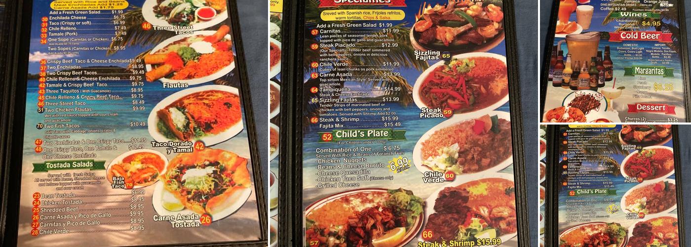 EL AZTECA Menu