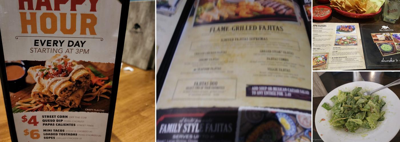 El Torito Menu