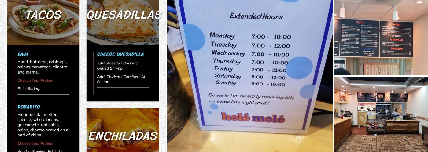 Holé Molé Menu