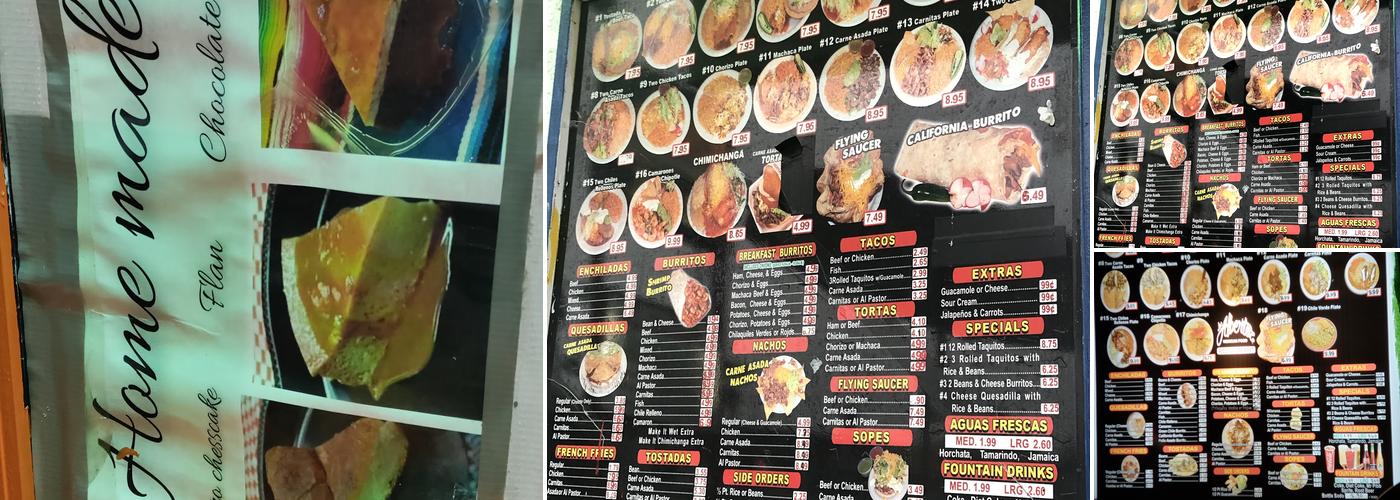 Los Albertoz Mexican Food Menu