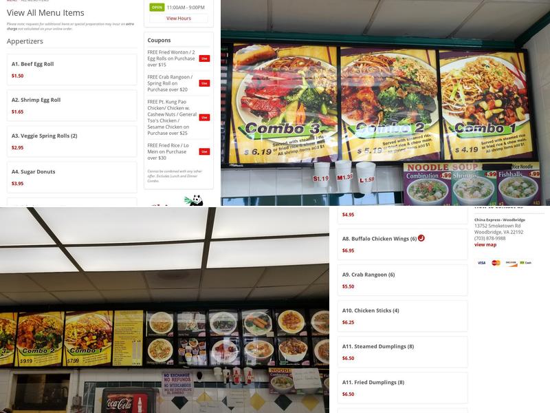 Chinese Food Express Menu