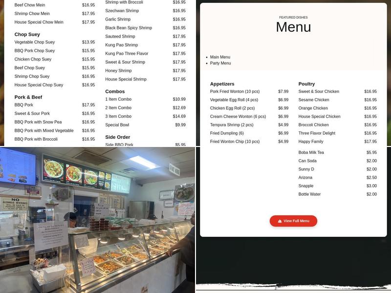 China Wall Menu