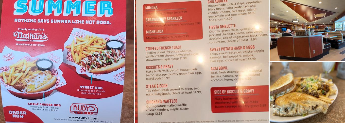 Ruby's Diner Menu