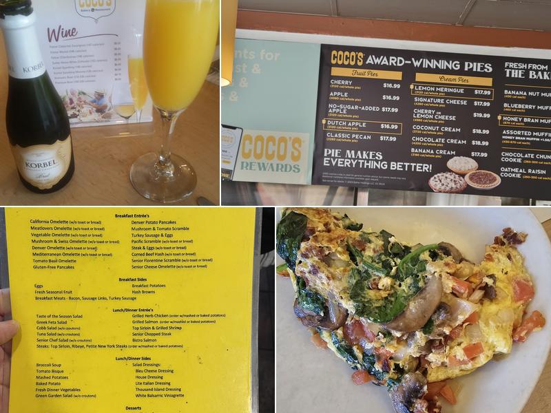 Coco's Bakery Restaurant Menu