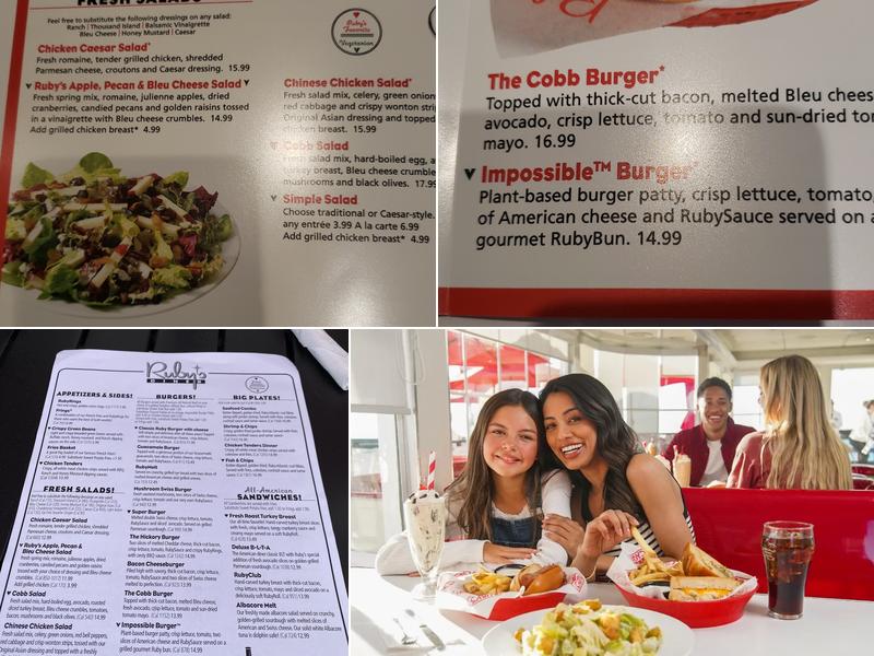 Ruby's Diner Menu