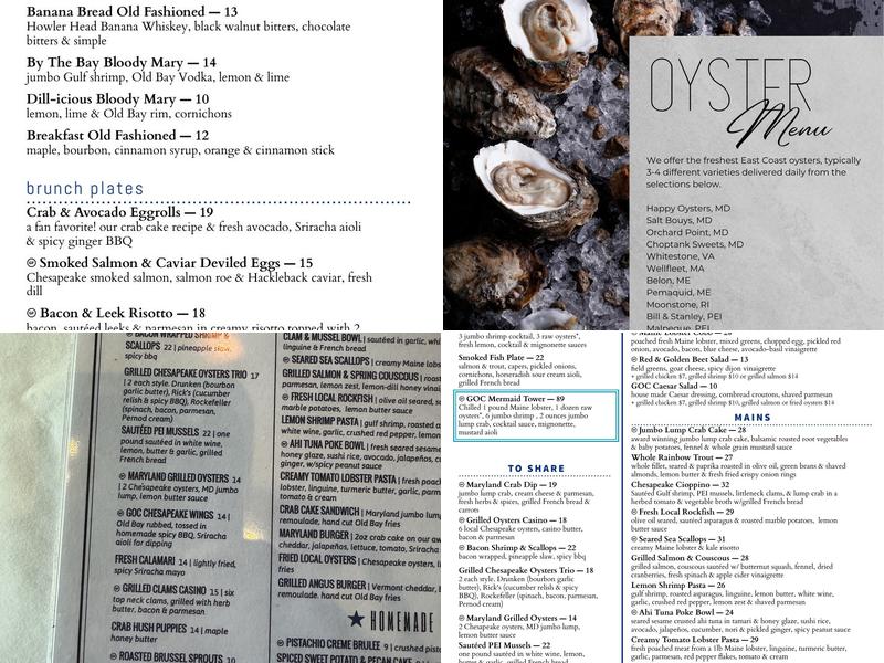 The Grilled Oyster Company Menu