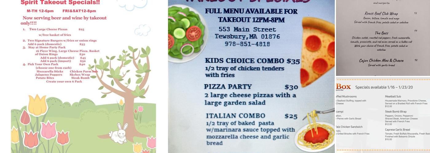 The Skybox Restaurant & Sports Bar Menu