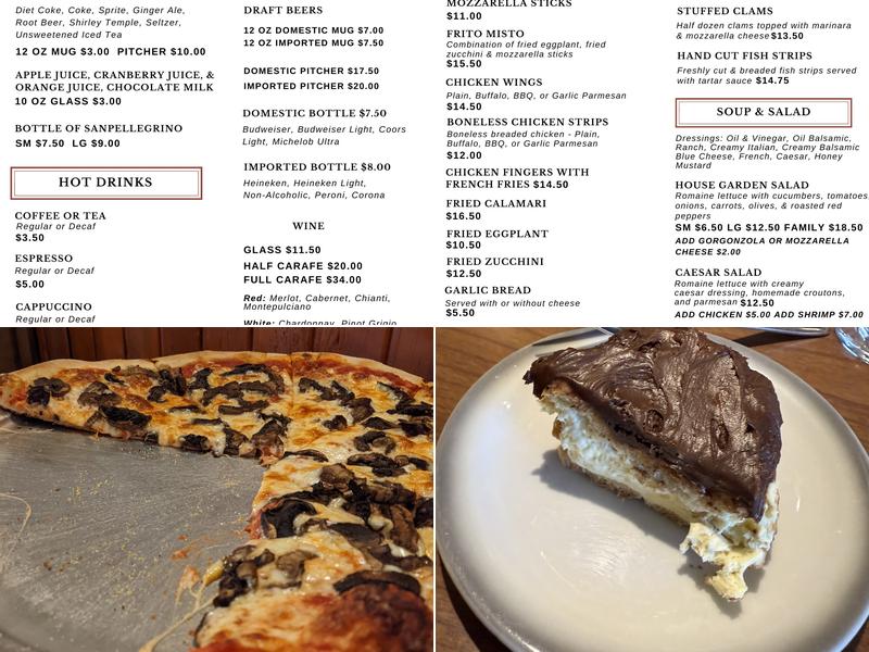 Paradise Restaurant Menu