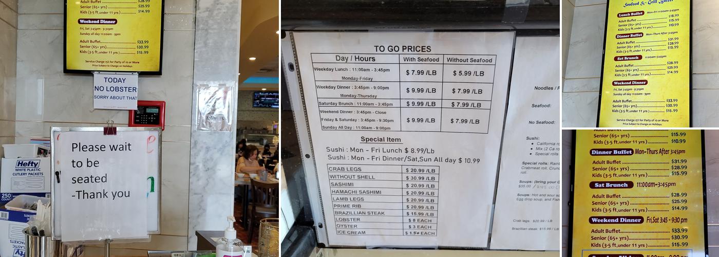 The Luxe Buffet Menu