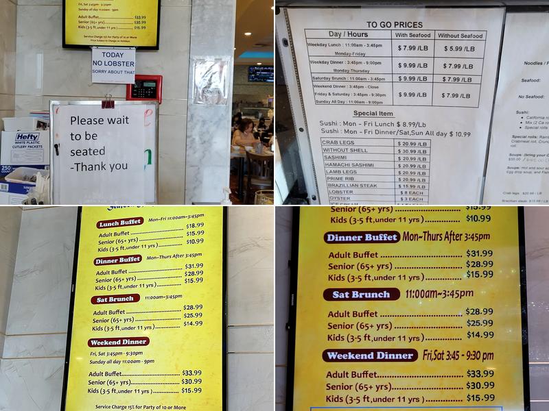 The Luxe Buffet Menu