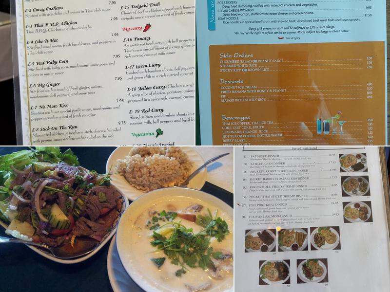 PHUKET THAI - Huntington Beach Menu