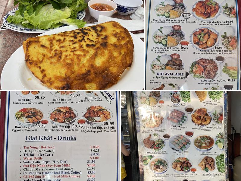 Van's Restaurant Menu