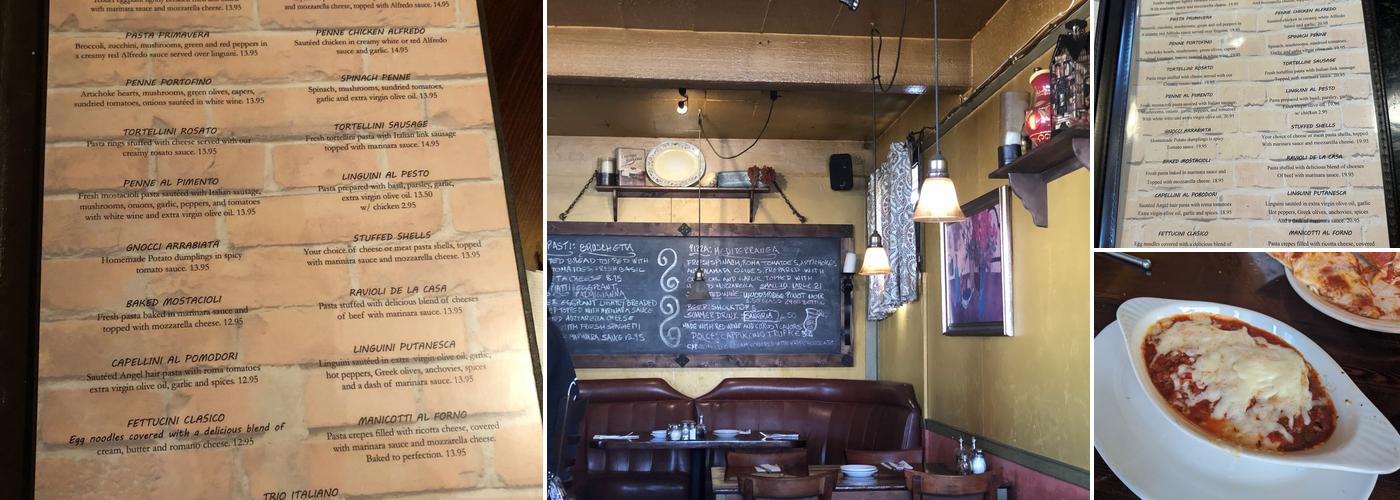 Sunset Pizza & Pasta Menu