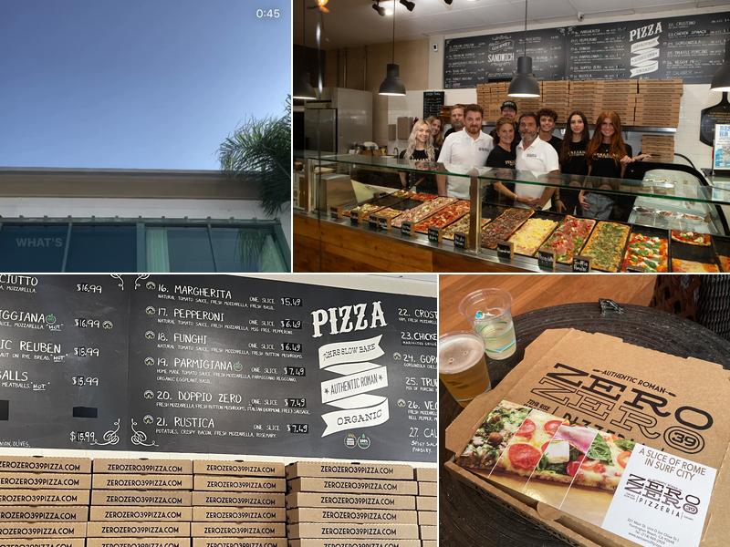 ZeroZero39 Pizzeria Menu