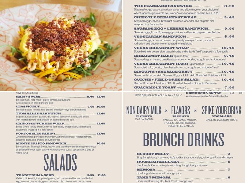 Mildred's Food + Drink Menu