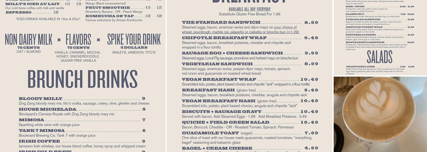 Mildred's Food + Drink Menu