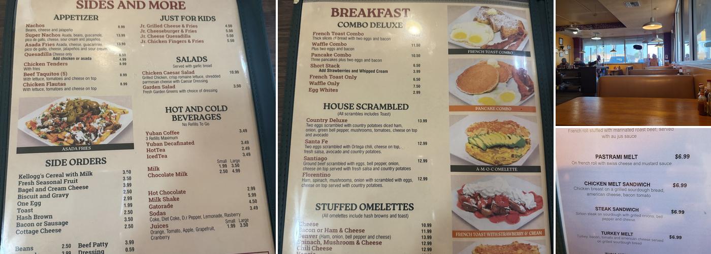 Country Family Cafe Menu