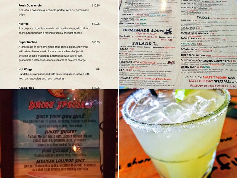 Taco Surf Menu