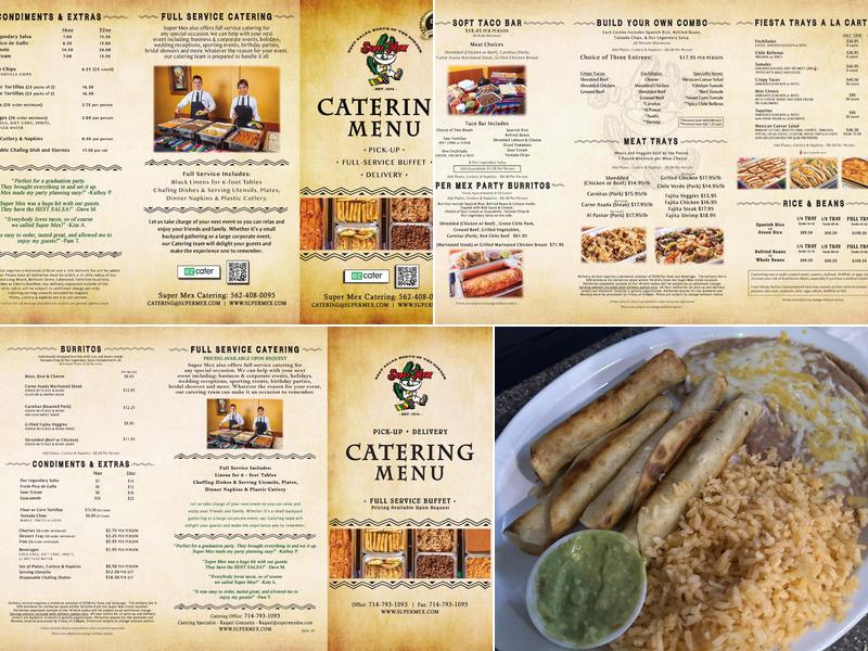 Super Mex Menu