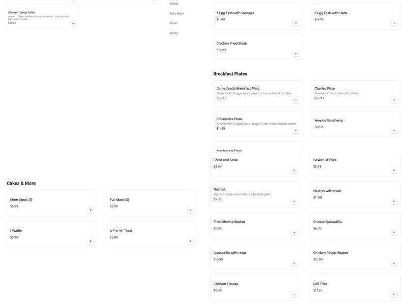 Roman’s Mexi-Cali Grill Menu