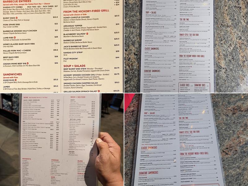 Jack Stack Barbecue - Freight House Menu