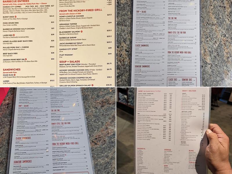 Jack Stack Barbecue - Freight House Menu