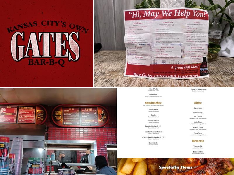 Gates Bar-B-Q Menu