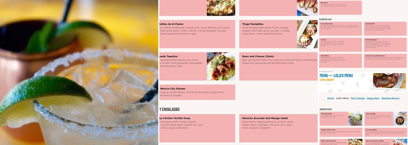 Lola's Mexican Cuisine- 4th Street Menu