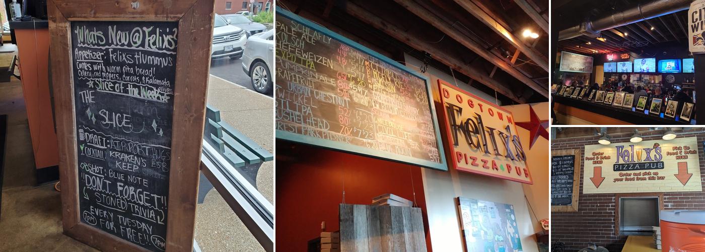 Felix's Pizza Pub Menu