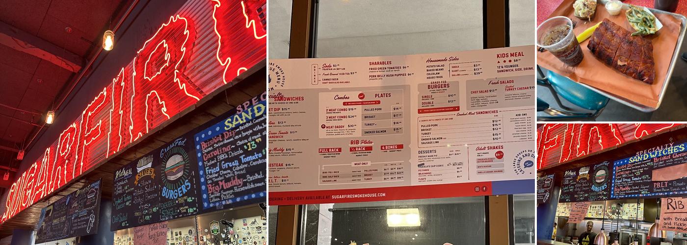 Sugarfire Smoke House Menu