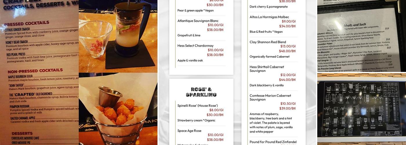 Crafted. Menu
