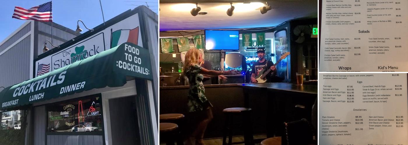 The Shamrock Bar & Grill Menu