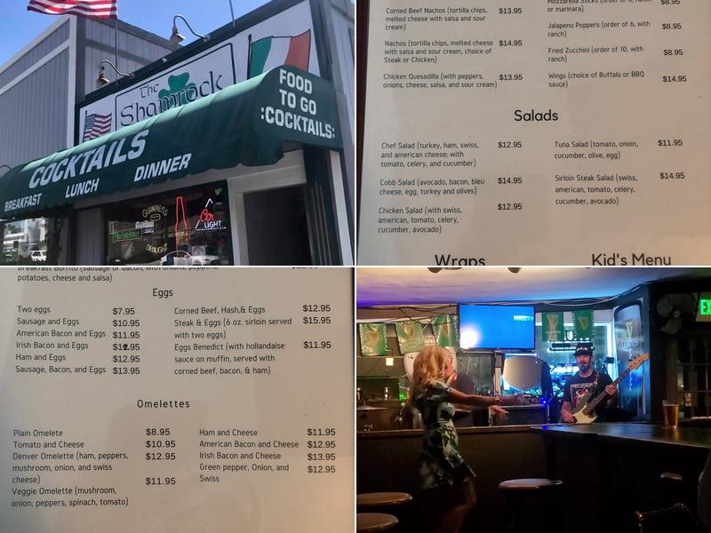 The Shamrock Bar & Grill Menu