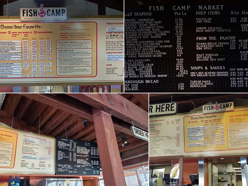 Fish Camp Menu