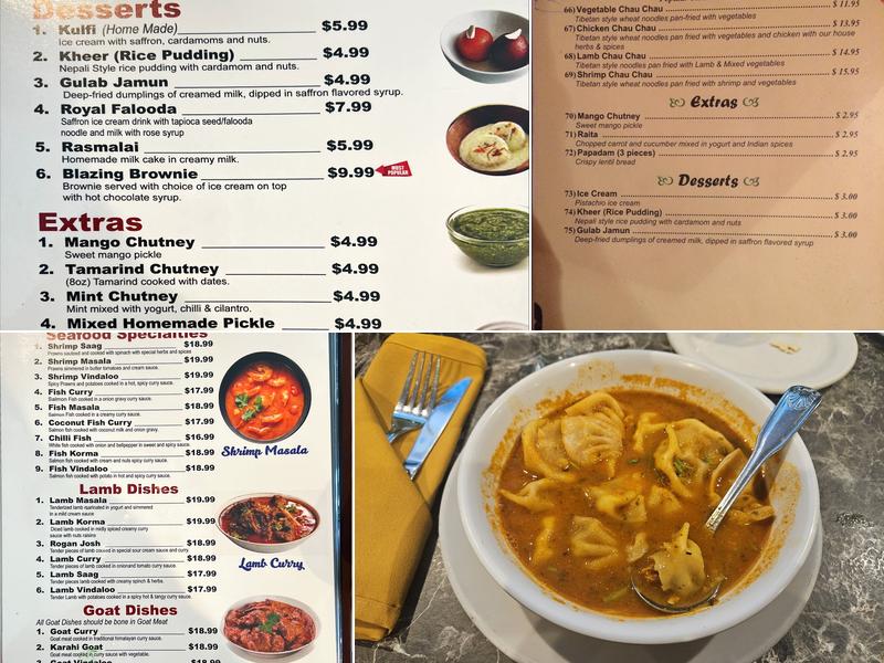 Himalayan Grill Cuisine of India & Nepal (Waterfront) Menu