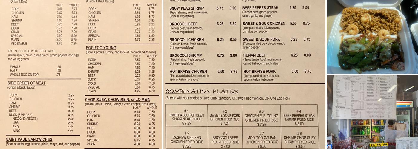 Delmar Chop Suey Menu