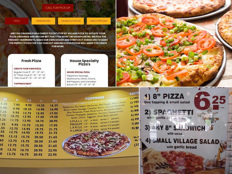Village Pizza Menu