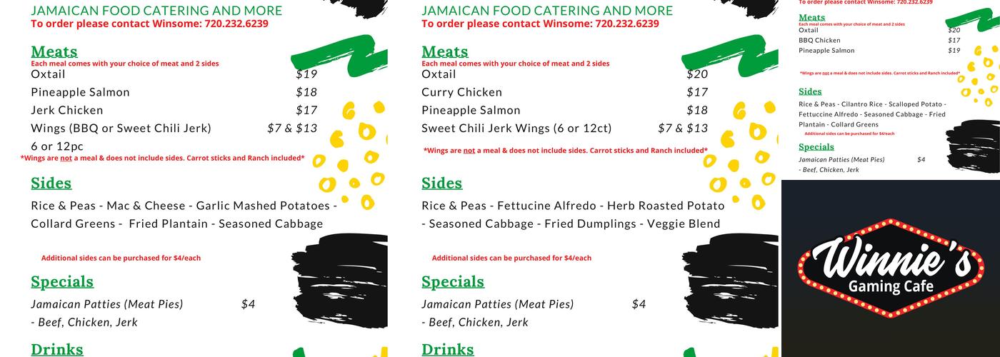 Winnie's Menu