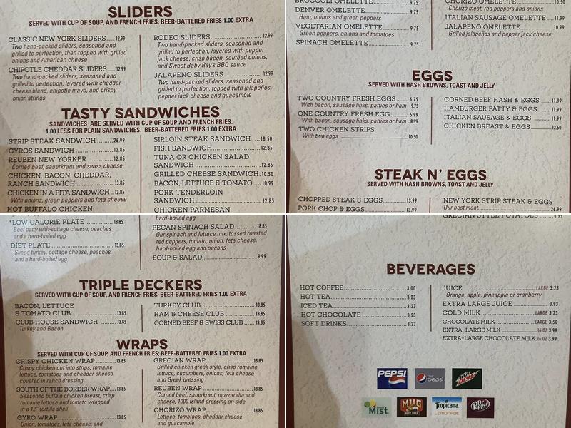 George's Family House Restaurant & Bar Menu
