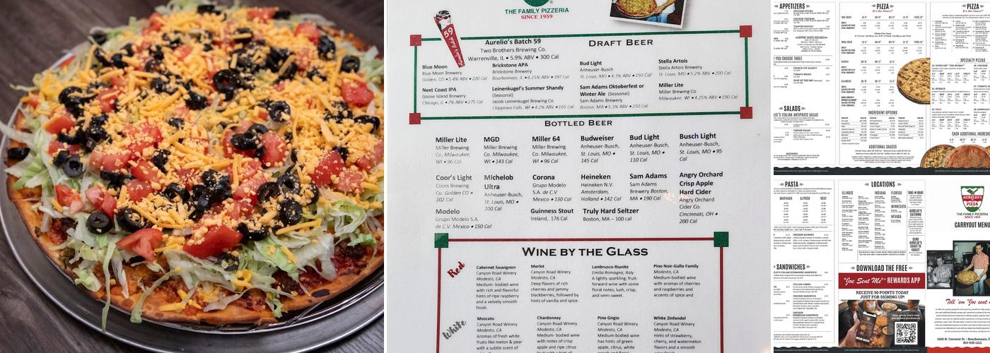 Aurelio's Pizza of Bourbonnais Menu