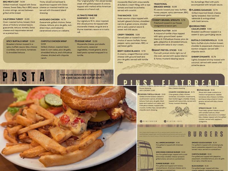 Brickstone Brewery Menu