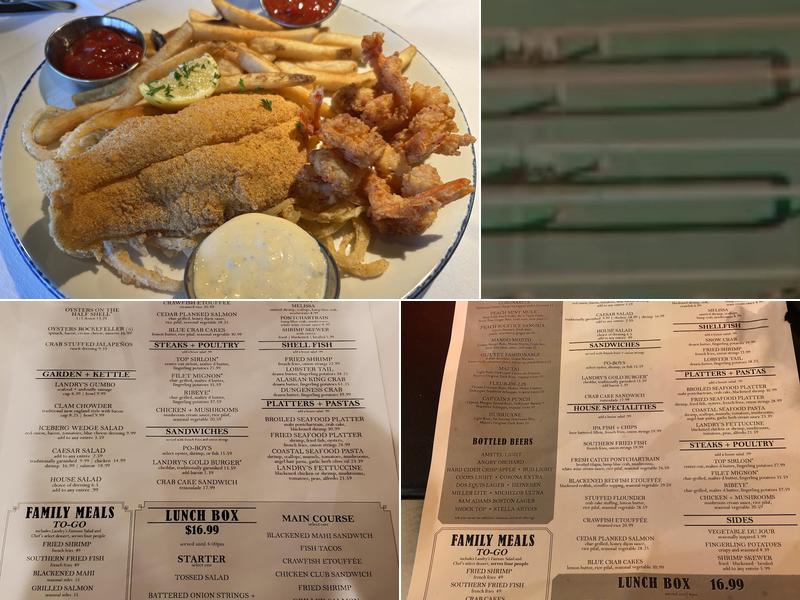Landry's Seafood House Menu