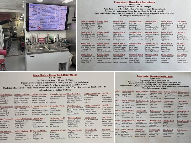 Dairy Queen Store Menu