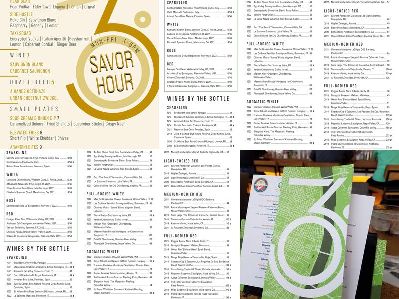 Three Sixty Menu