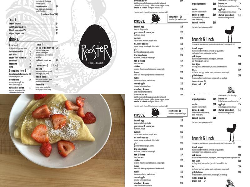 Rooster Menu