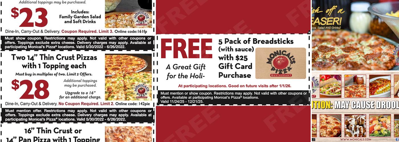Monical's Pizza Menu